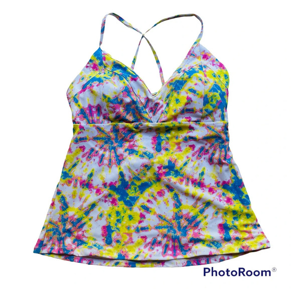 Jessica Simpson Tankini Swimsuit Set Tie Dye Size Large NEW - Picture 4 of 10